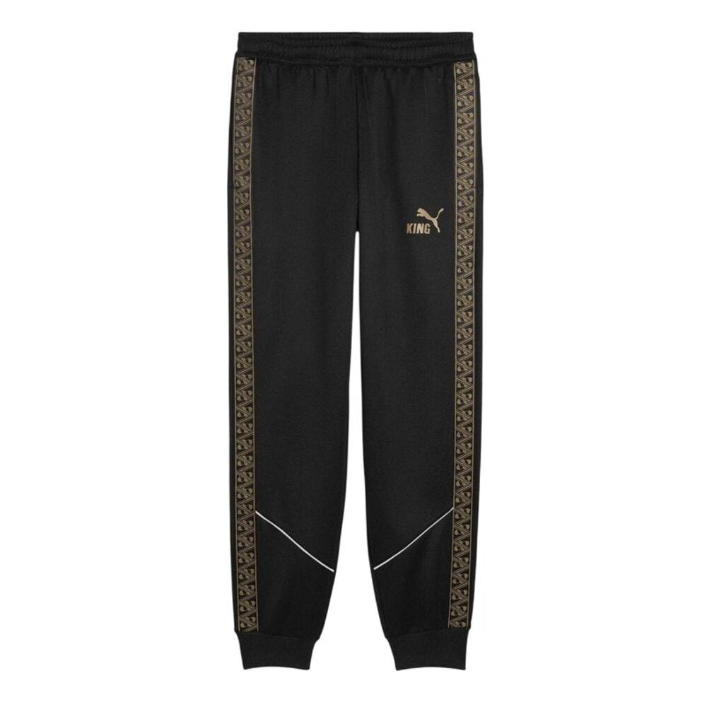 Puma Mens King Anthem Slim Tracksuit Bottoms / Black/Gold
